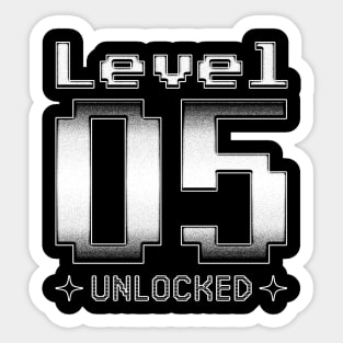 Level 05 Unlocked Sticker